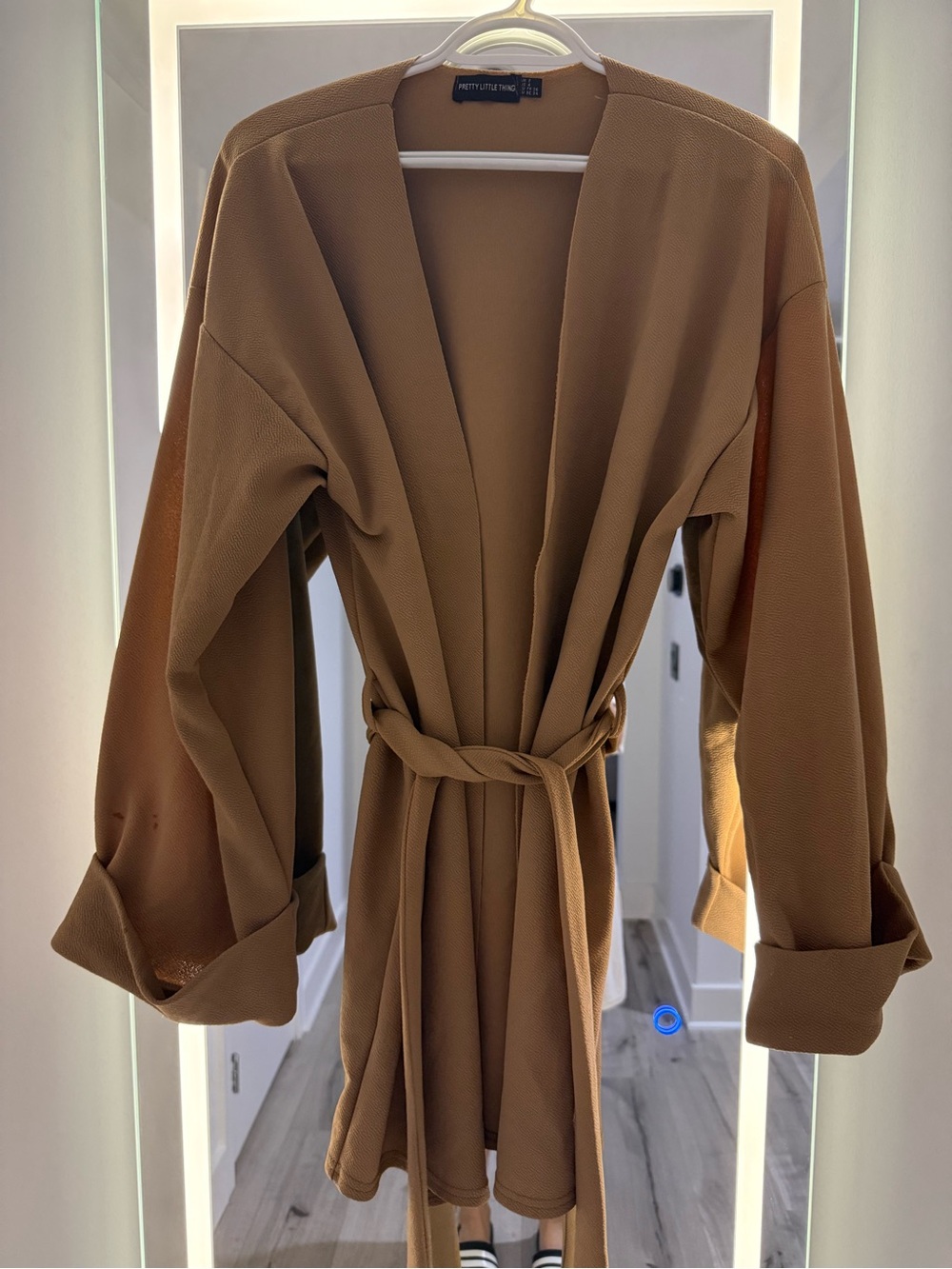 Women’s Belted Kimono Wrap Robe S - Picture 2 of 3